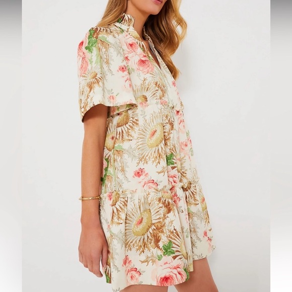 Tuckernuck Sun Faded Floral Crawford Mini Dress Size Small NWT NEW cotton vacay - Picture 10 of 10